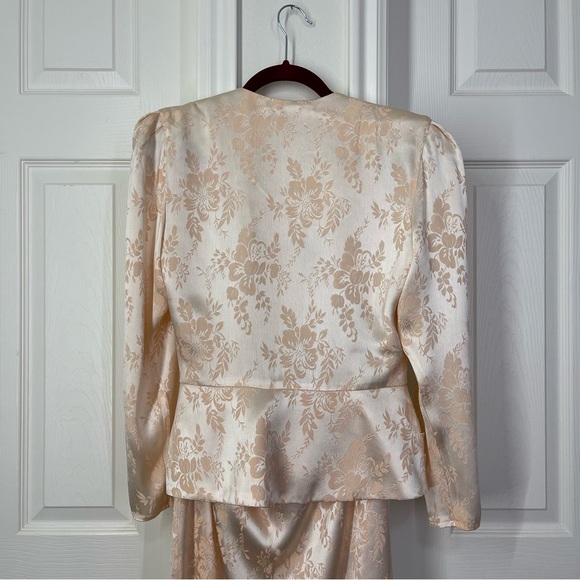 Extraordinary Vintage Skirt Suit Hand Made Embroidery By Michael Marcella LTD - Picture 8 of 12